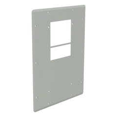 Placa Adaptadora de Aluminio con Corte para Aire Acondicionado T15, Gabinetes ComLine OSP, 506 x 381mm Con Junta de Espuma y Hardware Inoxidable