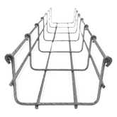 Charola Bimetálica Tipo Malla 66/100 mm, Ideal Para Utilizarse al Exterior o Zonas Húmedas, Hasta 105 Cables Cat6, Tramo de 3 Metros