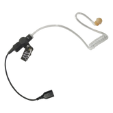 Auricular de tubo acústico transparente con cable de fibra tranzada con conector SNAP tipo MIRAGE. Requiere micrófono de solapa de 1 o 2 hilos de la Serie SNAP.
