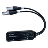 Extensor de Audio Dante® 2CH XLR Output Adapter | Entrada Digital Dante® | Salida XLR Balanceada/No Balanceada | Latencia Configurable 1-5ms | HDMI 1.4 | HDCP 1.4 | PoE IEEE802.3af | USB-C | Transmisión 100m