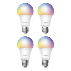 KIT 4 Focos Smart Wi-Fi Light Multicolor / A60 E27 / 806 Lúmenes / 8.3 W / Dimmable 1-100% / Control por Voz Alexa-Google / Programación y Temporizador / Modo Ausencia / Monitoreo de Energía / No Requiere Hub
