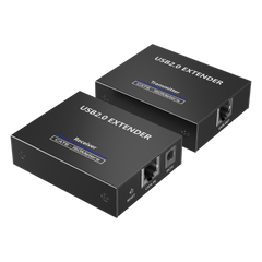 Kit EXTENSOR USB 2.0 de 4 Puertos para Distancias de Hasta 150 m | Soporta USB 2.0, USB 1.1 y USB 1.0 | UTP Cat 5e/6/6a/7 | Soporta Switch Gigabit | Ideal para Cámaras WEB, Impresoras, Escáner, Memorias, Mouse, etc.