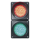 Semáforo / Señalización Rojo y Verde / Diametro 100mm / LED / 110vca.