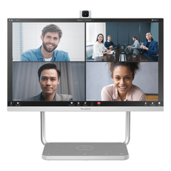 Sistema de Videoconferencia Todo en Uno DeskVision A24 de Yealink con cámara 4K y pantalla táctil de 24”
