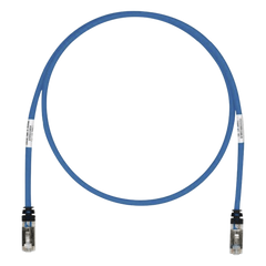 Patch Cord Cat6A, Blindado S/FTP, CM/LS0H, 0.61 Metros (2 Pies), Color Azul