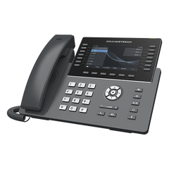 Teléfono IP Wi-Fi, Grado Operador, 14 líneas SIP con 6 cuentas, pantalla LCD 5", puertos Gigabit, Bluetooth, PoE, codec Opus, IPV4/IPV6 con gestión en la nube GDMS