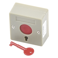 Botón de Pánico a Prueba de Fuego / Restablecimiento con Llave / Tamaño Compacto para Fácil Instalación