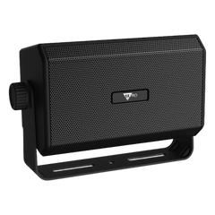 Altavoz Externo Compacto / 10W 8 Ohm / Perfil Bajo / Soporte Ajustable 180° / Conector de Audio 3.5 mm / Compatible con radios comerciales, CB, GMRS, Marinos, Radioafición