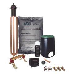 Kit de Tierra Física con Electrodo Magnetoactivo de 45 AMP Y Supresor de Picos SOHO