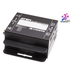 Kit Extensor HDMI | 4K sobre Cat 6 | 4096x2160 @ 30 Hz | Hasta 40 metros Cat 6 | Tecnología PoC | EDID Switch y Copia | Control IR Remoto | Audio Lossless 7.1CH | Metal | Plug and Play