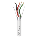 Bobina de 305 m (1000 ft) / Cable para Alarma 4x22 AWG / Blindado / Riser / Blanco