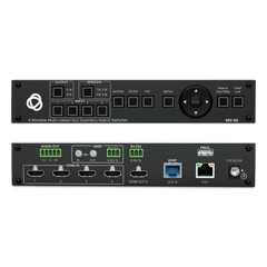 Matrix HDMI 4x2 con Escalado Integrado | Multi-Ventana | 4K@60Hz 4:4:4 | HDBT y HDMI | HDCP 2.3 | Conmutación Sin Corte | PiP-PoP | Control Web