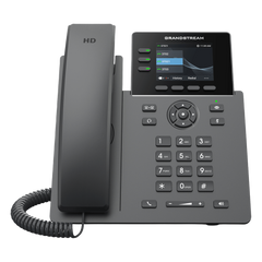 Teléfono IP Grado Operador / 3 Líneas / 12 Botones Virtuales Multiuso / Pantalla LCD 2.8 Pulgadas / Puertos Gigabit con PoE / Audio HD / Compatible con GDMS