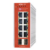 Switch L2+ PoE Industrial / Administración Cloud-Web-CLI / 8 Puertos PoE af/at 100/1000 Mbps / 2 Puertos SFP Gigabit / Presupuesto PoE 120 W / Protocolo ERPS (redundancia enlaces)