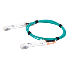 Cable AOC QSFP-DD de 400 Gbps a 400 Gbps / Cable de fibra óptica Activo / Longitud: 1 metro