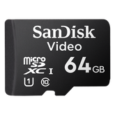 Memoria microSD SanDisk 64GB / Alta Resistencia / Videovigilancia / Clase 10