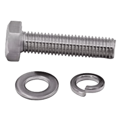 Tornillo M6 x 1.0 mm con Arandela Plana y Arandela de Presión para baterías de 12 V de 28-80 Ah.