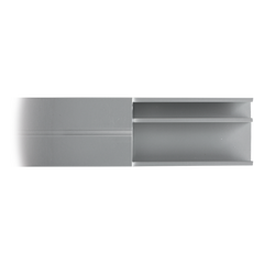 Canaleta de aluminio línea X color blanco, 53 x 14,66 mm, tramo de 2 metros