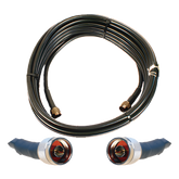 Jumper Coaxial de 50 Ohm con Cable Wilson-400 | Conector N Macho en los Extremos | 15.24 Metros (50 Pies) de Longitud.