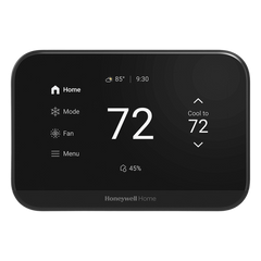 Termostato inteligente con pantalla táctil de 4.3 pulgadas, WiFi, Bluetooth y Matter, para bomba de calor 3H/2C o sistema convencional 2H/2C, color negro