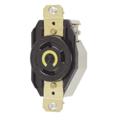 Receptáculo de Media Vuelta Industrial 30 A 125 V CA 2 Polos 3 Hilos (Nema L5-30R) Color Negro