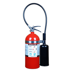 Extintor de dióxido de carbono CO2, para fuegos clase B y C, listado UL, 10 lb (4.54 kg).