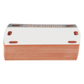 Etiqueta Autolaminada para Identificación de Fibra Óptica Paquete de 25 Piezas, Para Uso Interior/Exterior, Dimensiones de 90 x 50 mm (3.54 x 1.97 Pulgadas), Color Negro con Naranja