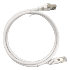 Patch Cord Cat6A 10G Blindado 7.0 Metros (22.96 Pies) Blanco