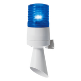 Luz LED con patrones de destello fijo y destellante con buzzer incorporado de alto volumen Máx. 95 dB color Azul 110 VCA