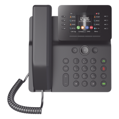 Teléfono IP Empresarial Esencial WiFi / Bluetooth, 12 líneas SIP, pantalla a color 3.5", PoE, puertos Gigabit, conferencia local de 6 vías.