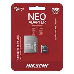 Memoria microSD con Adaptador / 256 GB / Clase 10 / NAND TLC / 92 MB/s Lectura / Multipropósito