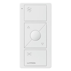 Control Pico inalámbrico para ventilador de techo, 3 botones con subir/bajar y botón de velocidad preestablecida, batería de 10 años, compatible con Caseta Wireless