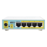 (hEX PoE LITE) RouterBoard, 5 Puertos Fast Ethernet, 4 con PoE Pasivo, 1 Puerto USB