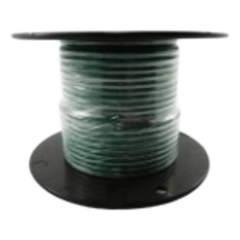 Cable Marino Primario Color Verde Calibre 10 AWG / 100 Pies Rollo / Retardante de Llama PVC Verde / Cobre Estañado Clase K / 600V 105°C / Cumple UL 1015-1028-1230-1231 / Grado Marino