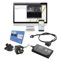 KIT de Localizador 4G LTE, SIM SIM30M2M, VOUCHER POR 1 Mes, Plataforma Por 1 Mes, Relevador y Botón de Pánico.