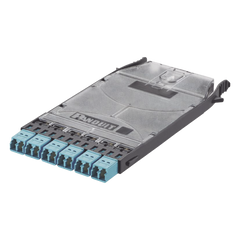 Cassette HD Flex? Con 6 Puertos LC Duplex (12 Fibras), Para Fibra Multimodo OM3, Color Azul