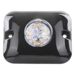 Luz Oculta Ultra Brillante con 12 LED, Color Ambar