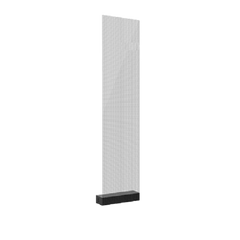 Panel LED Transparente / Pixel Pitch 3.91 mm / 250 x 1,200 mm (4 piezas / 1 m2) / Transparencia 82% / Brillo 1500-5000 nits / SMD1717 / Instalación Pegado-Colgado-Fijo