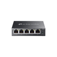 Switch Gestionado Omada SDN / 5 Puertos Gigabit RJ45 / 10 Gbps Capacidad Switching / 7.4 Mpps Forwarding Rate / Gestión Cloud Centralizada / VLAN 802.1Q / QoS 8 Colas Prioridad / Metal Fanless
