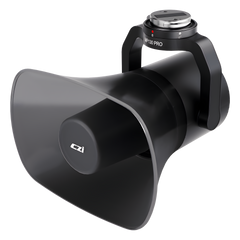 Altavoz de Largo Alcance para Drones, 130 dB de Presión Sonora, Alcance 700 m, Luz de Advertencia Multicolor, Compatible con DJI Matrice M300/M350/M400, Transmisión en Vivo, Reproducción Grabada