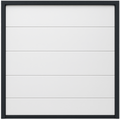 Seccion para puerta de Garage / Lisa / Linea Central / Panel de 21" / Color blanco / Para APDOOR88 / Estilo Americana.