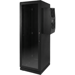 Gabinete de Telecomunicaciones ProLine V/D, 600 mm de Ancho, 1000 mm de Profundidad, Compatible Con Aire Acondicionado Tipo G52, NEMA 12, 42 UR, Color Negro