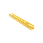 Canaleta Ranurada de PVC sin Tapa, Tipo H (Tapa Abisagrada), 2 in de Ancho, 2 in de Alto y 3048 mm de Largo, Color Amarillo