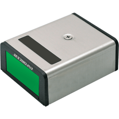 Botón / Interruptor de Liberación de Puerta / Reed Switch de Alta Confiabilidad / Relevador NO/NC/COM / 0.2 A @ 12 VDC / Botón Verde y Rojo Reemplazable / Cubierta de Acero Inoxidable / Terminales de Tornillo / Montaje Bajo Escritori