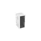 Gabinete PanZone de Montaje en Pared, de 19in, Puerta con Ventana de Seguridad, 26 UR, 762mm de Profundidad, Color Blanco