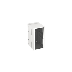 Gabinete PanZone de Montaje en Pared, de 19in, Puerta con Ventana de Seguridad, 26 UR, 762mm de Profundidad, Color Blanco