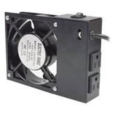 Ventilador 110 Vca con Clavija para Gabinete de Pared con 2 Tomas de Corriente