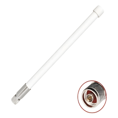 1 Antena Omnidireccional / Doble Banda 2.4 GHz y 5 GHz / Ganancia 7 dBi (2.4 GHz) y 10 dBi (5 GHz) / Exterior / Polarización Vertical / Conector N Macho