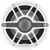 Subwoofer Náutico JL Audio M7 / 12" / Rejilla Deportiva Blanca / Deflector Infinito / 600 W RMS / 4 Ω / Sensibilidad 86.7 dB / Cono de Polipropileno Relleno de Mica / Montaje 306 mm (12.0625 in) / Profundidad de Montaje 202 mm (7.94 in)
