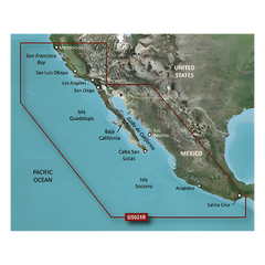 Mapa HXUS021R California - México.